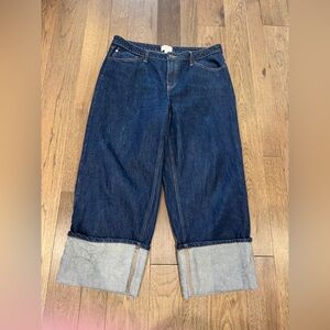 Kate Spade Cuffed Dark Wash Jeans